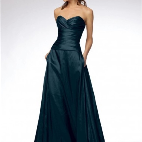 Wtoo Watters Bridesmaid Dress in Teal Size 4 - Picture 2 of 7